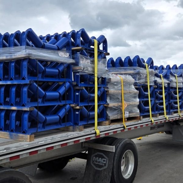Conveyor Idlers On Semi Truck
